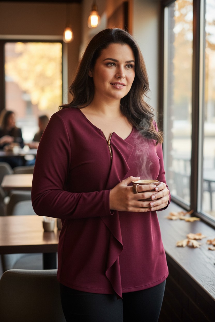 Μπλούζα Jersei Με Βολάν