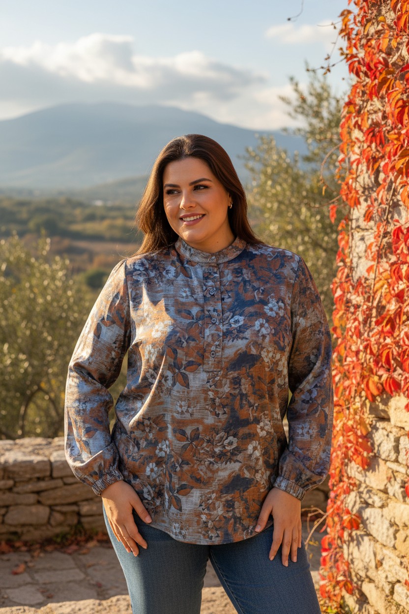 Πουκάμισο Σατέν Print