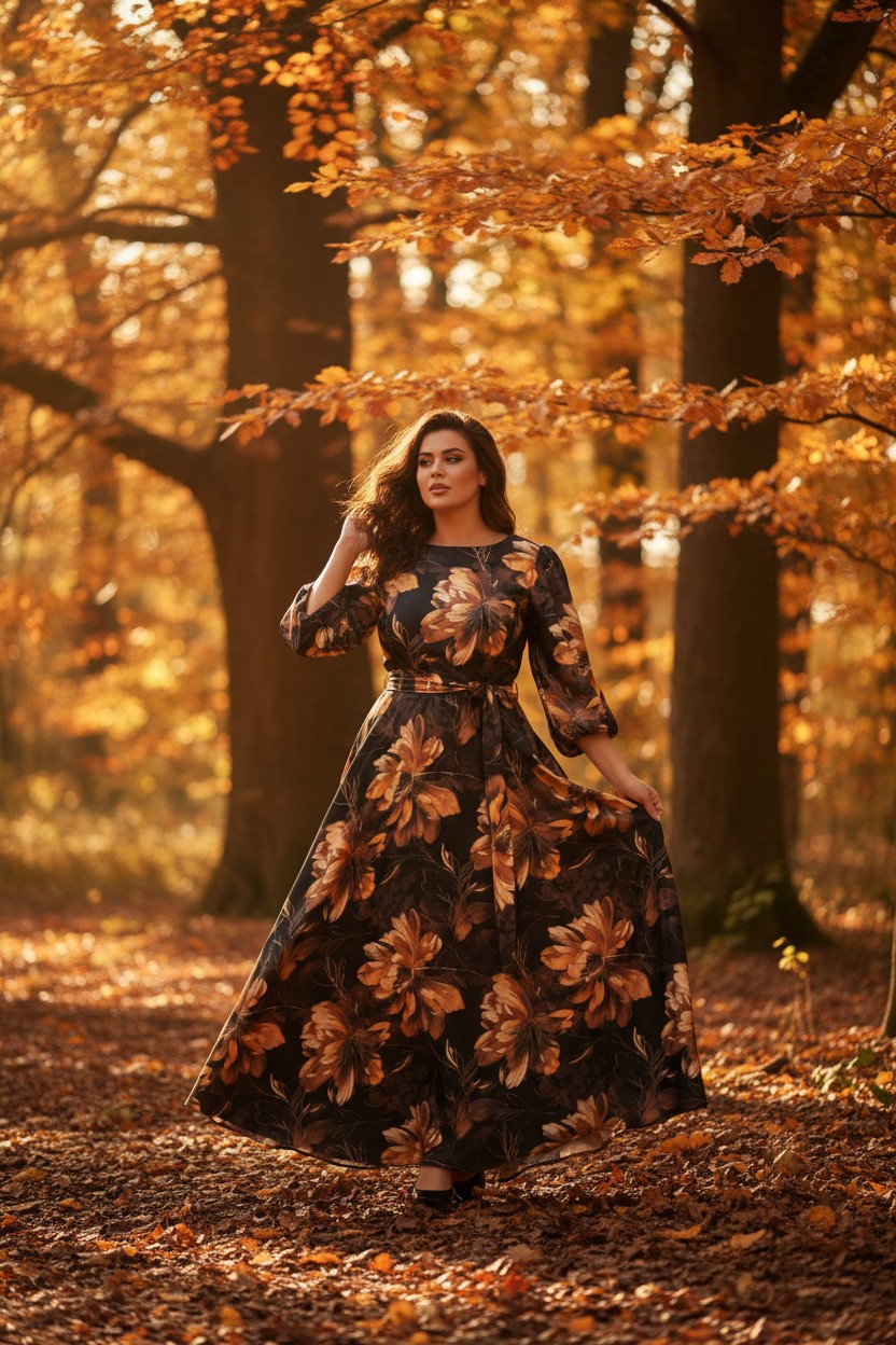 Φόρεμα Σατέν Print Με Χρυσό Foil