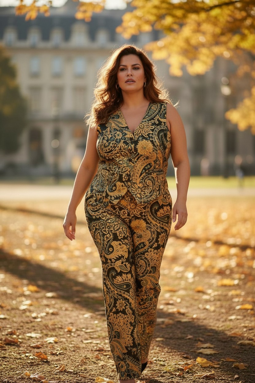 Γιλέκο Print Με Χρυσό Foil