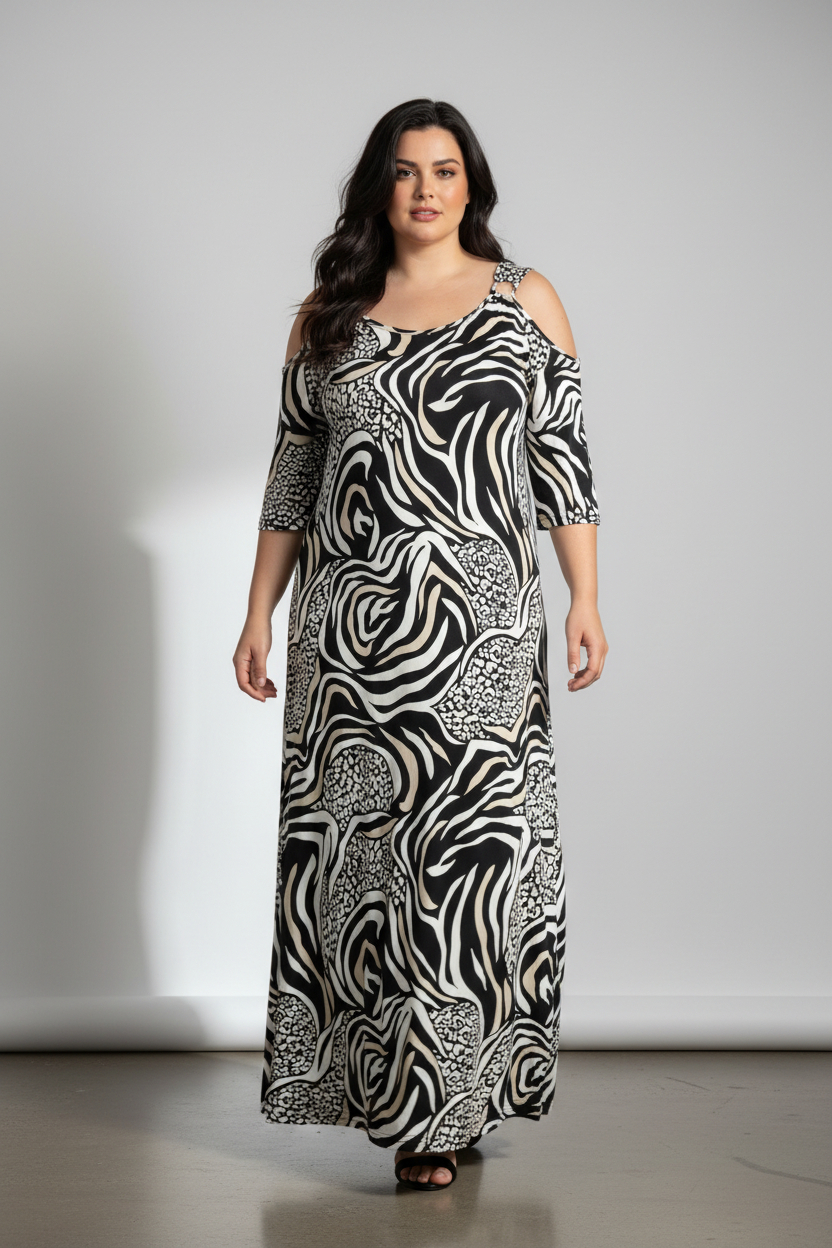 Φόρεμα μάξι εμπριμέ