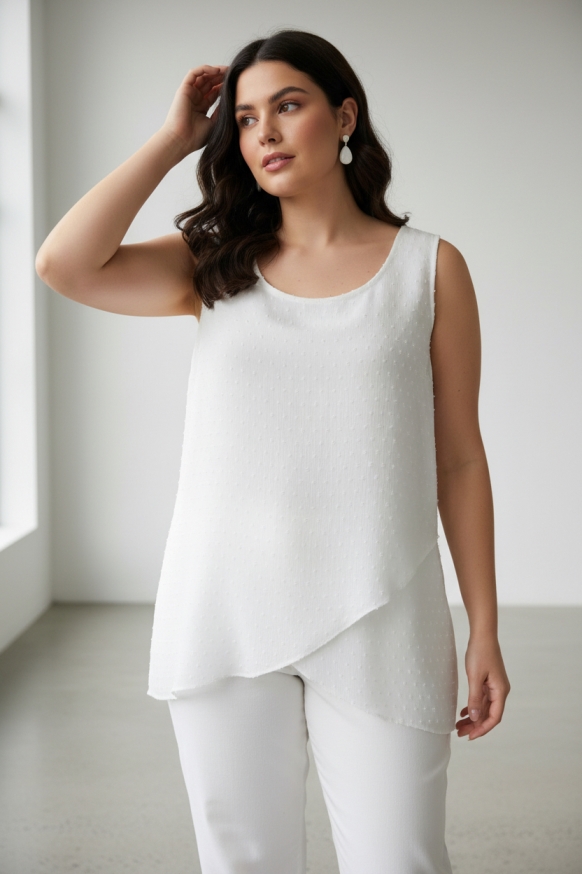 Μπλούζα αμάνικη plus size